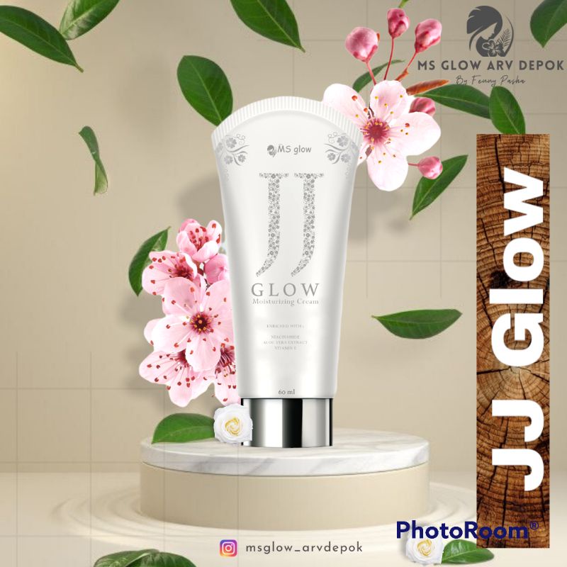 JJ GLOW MOISTURIZER CREAM 60 ml SPF 30 MS GLOW ORIGINAL FREE GIVEAWAY / SUNSCREEN AMPUH / DTE MINI /