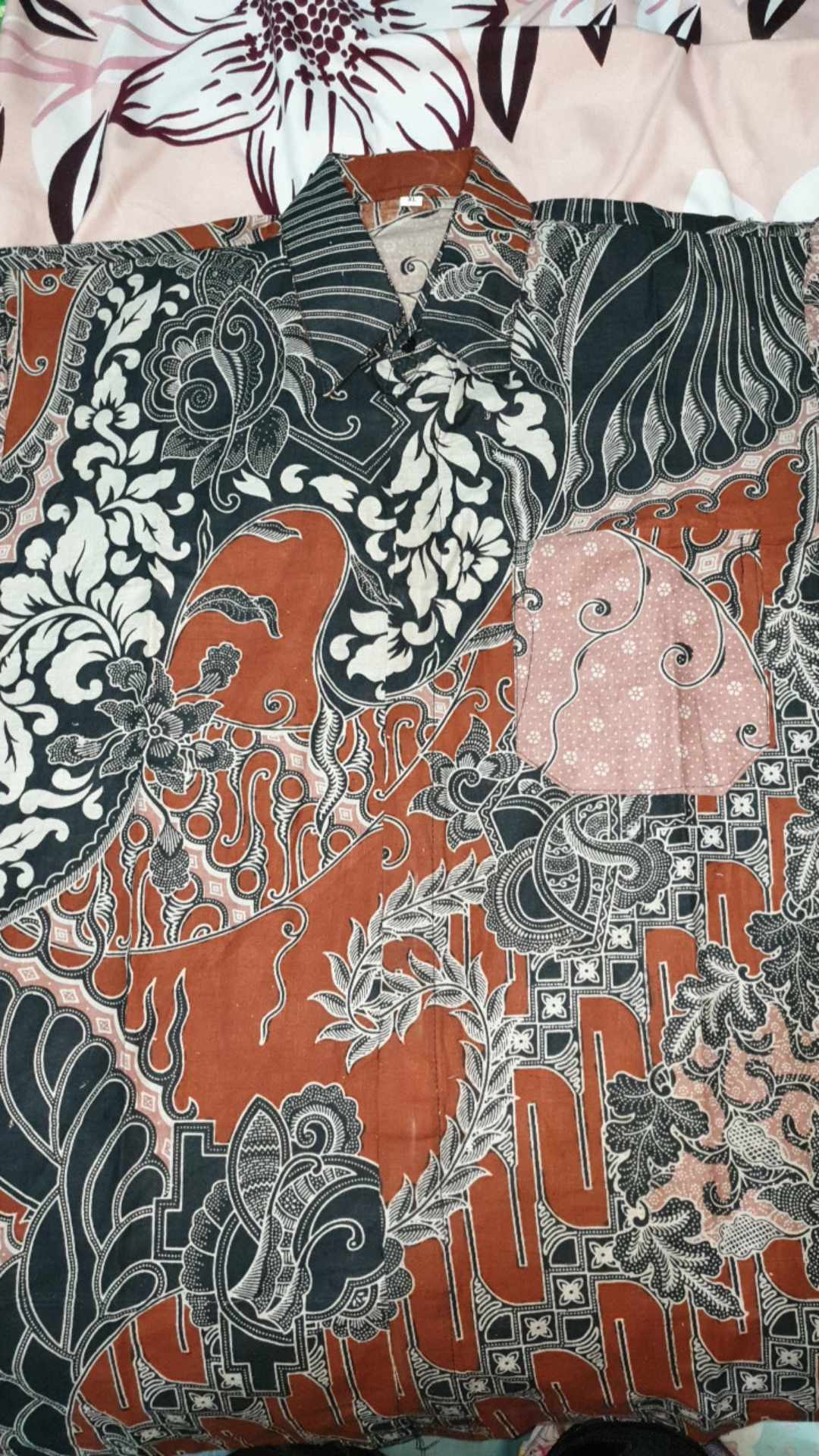 Baju Batik Pria Slimfit Big Size M L Xl Atasan Kemeja Batik Lengan Panjang  Original