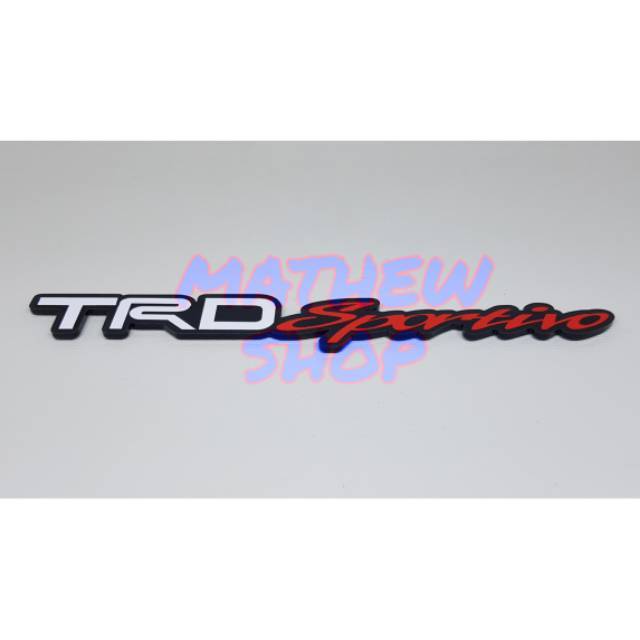 Emblem TRD Sportivo / Emblem Tulisan Trd Sportivo / Emblem  Belakang Mobil Trd Universal Mobil