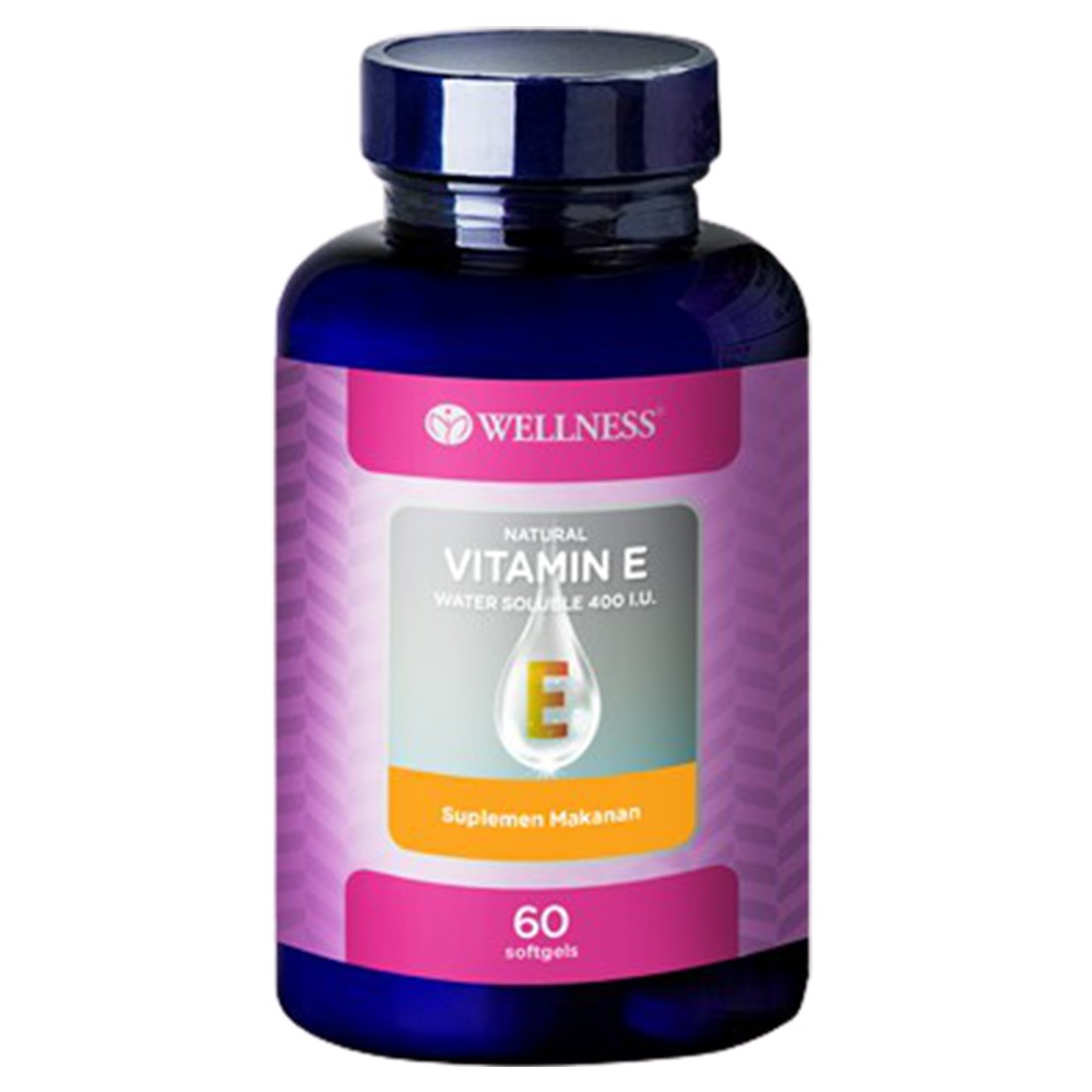 WELLNESS NATURAL VITAMIN E 400 IU 400IU ANTIOXIDANT DAYA TAHAN TUBUH JANTUNG ANTI AGING 60 KAPSUL