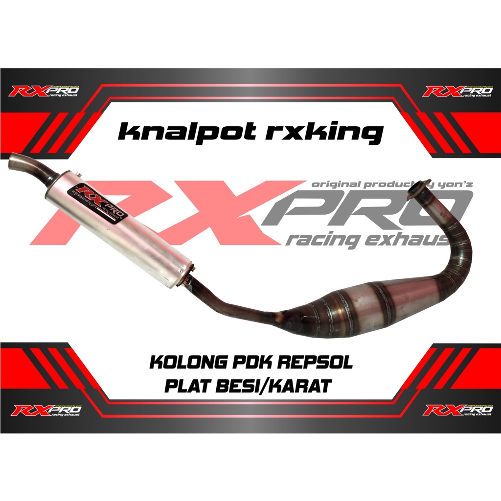 knalpot rx king kolong pdk repsol plat karat rxpro racing