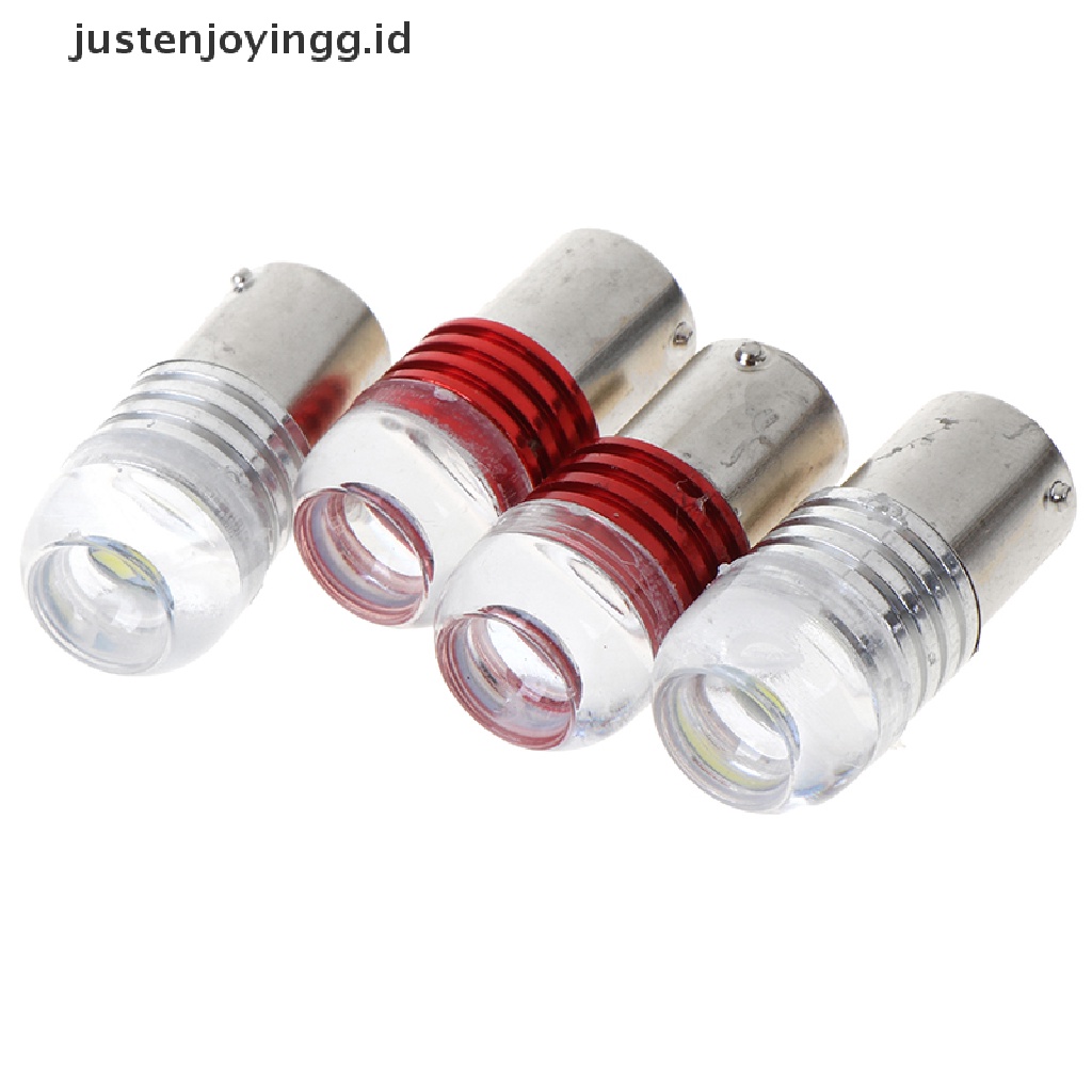 // justenjoyingg.id // 2Pcs 1156 3LED Car Tail Turn Reverse Strobe Flash Light Lamp Bulb Red White ~