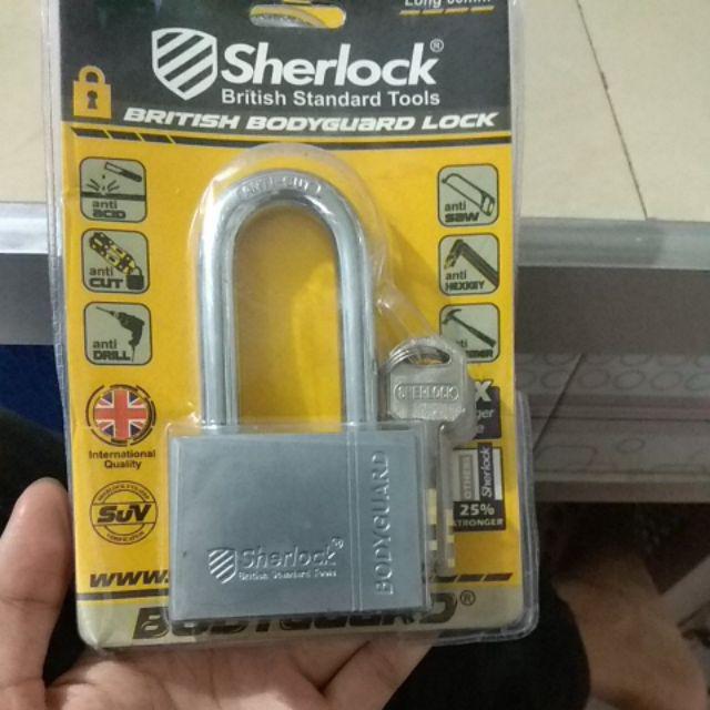 Gembok Original Sherlock British Bodyguard Lock Long 60mm