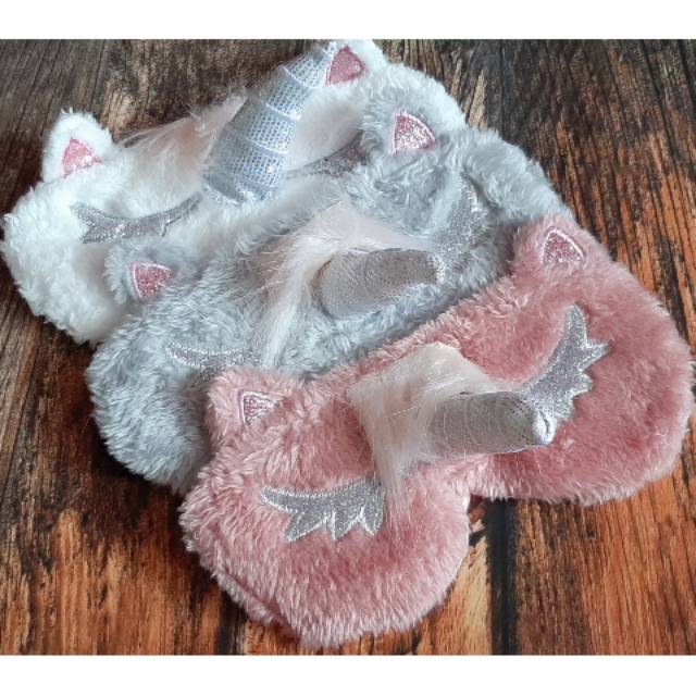 Masker penutup mata unicorn karalter lucu