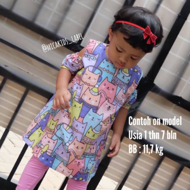 DRESS ANAK MODEL SABRINA BAJU ATASAN ANAK LUCU