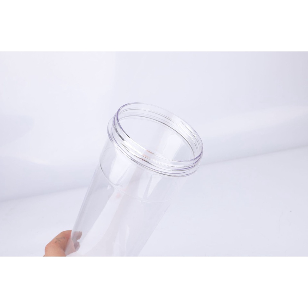 Botol Tumbler Botol Minum Transparan Plus Sedotan Portable Botol Infused Water