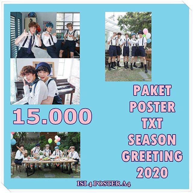 PAKET POSTER TXT SEASON GREETING 2020