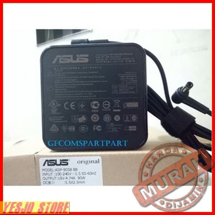 [YESJO] casan laptop ADAPTOR/CHARGER LAPTOP ASUS 19V 4.74A KOTAK ASUS >dks