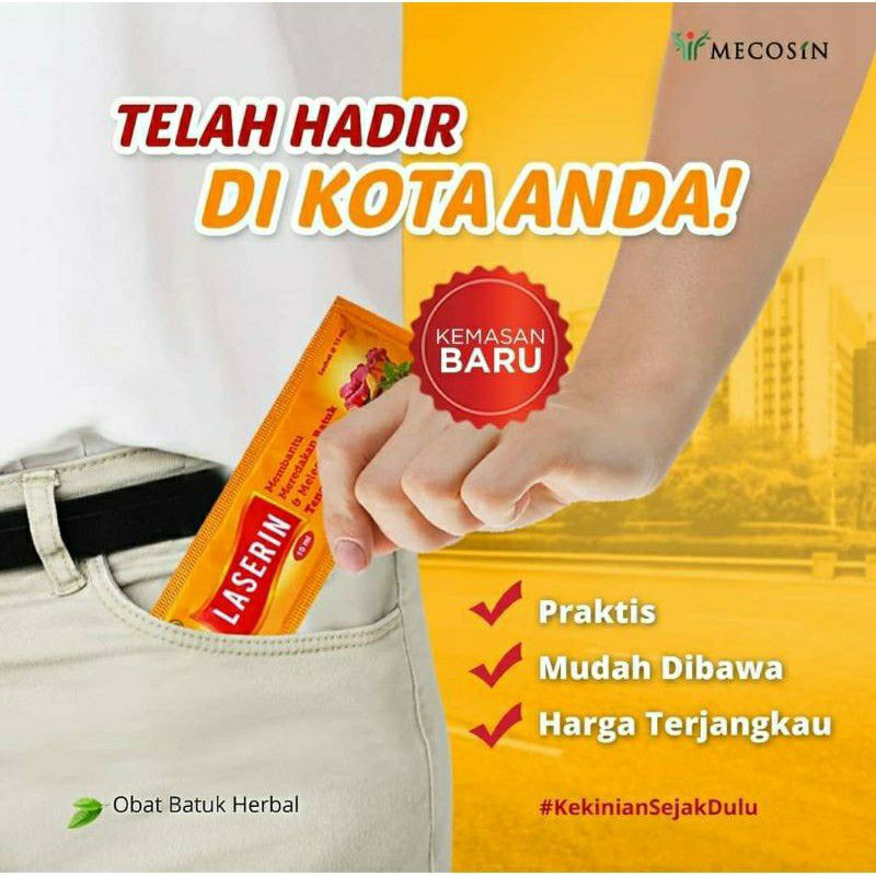 Laserin Obat Batuk Sachet 15ml isi 10pc - Laserin Obat Batuk Cair