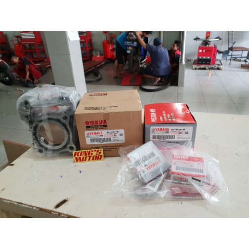 BLOK SEHER, PISTON, SEHER KIT 3C1 VIXION ASLI YAMAHA