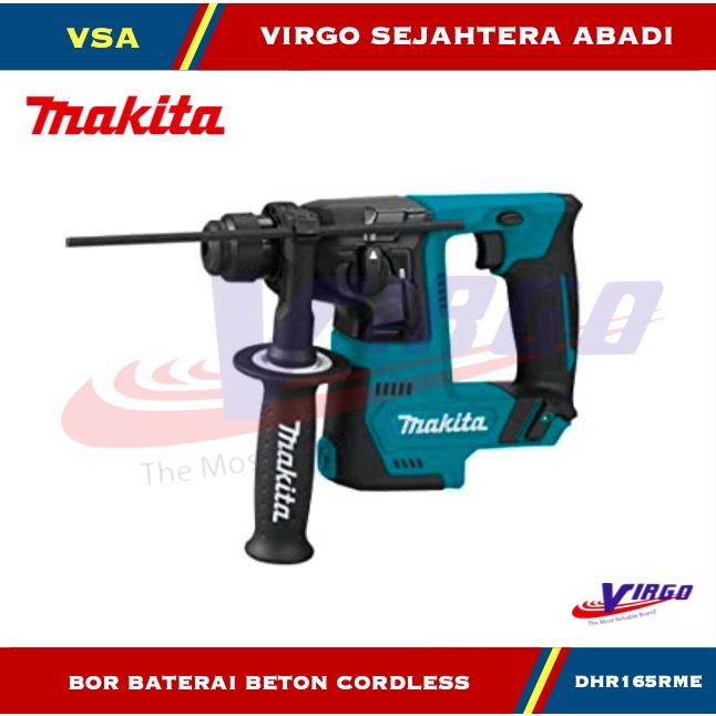 MAKITA DHR165RME BOR BATERAI BETON CORDLESS 18V ROTARY HAMMER MAKITA DHR 165 RME