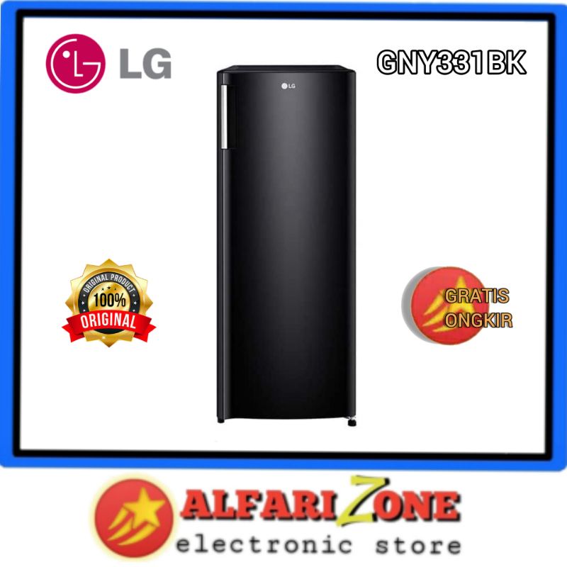 Kulkas LG 1 pintu Hitam GN-Y331BK Lemari es Hitam LG GNY331BK GNY331