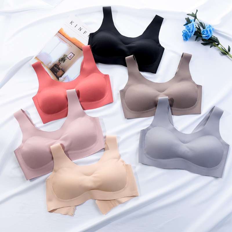Bra Seamless Bra Sport Seamless Bra Traveling Busa Tebal Push Up