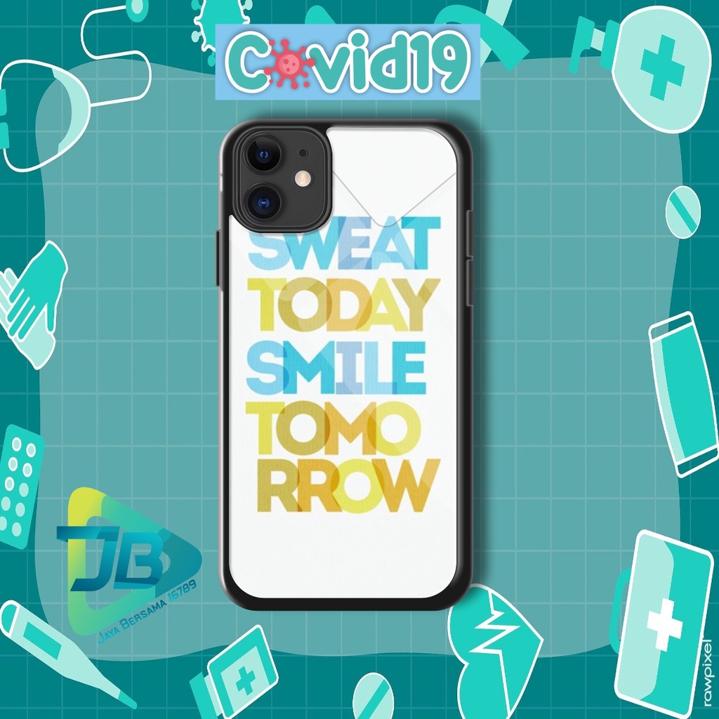 HARDCASE 2D GLOSSY COVID 19 OPPO VIVO XIAOMI SAMSUNG REALME IPHONE ALL TYPE JB4842