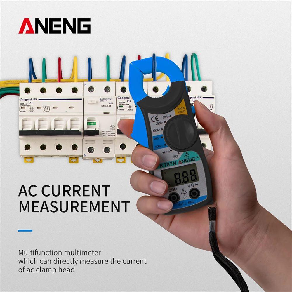 Solighter Digital Clamp Meter ANENG KT87N True RMS DC/AC Tester Arus Listrik