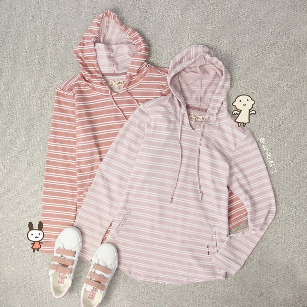 Corniche Hoodie Rose Tee Ash Rose - TP231290