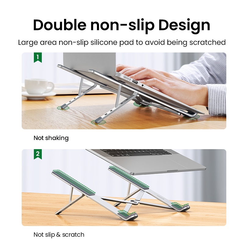 【Stok Produk di Indonesia】Ugreen Stand Laptop / Notebook Lipat Bahan Aluminum