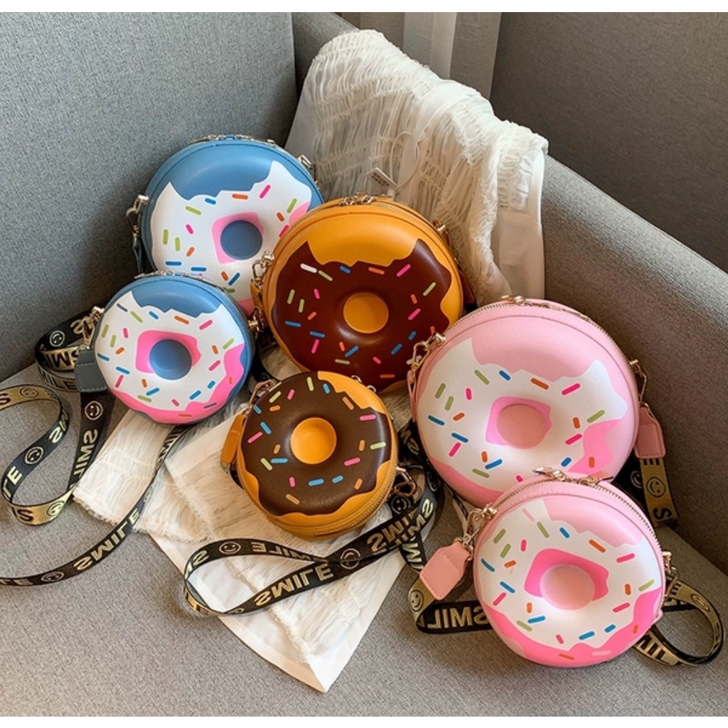 Khatinstore Tas Anak / Remaja / Terbaru 2020 / Tas Selempang / Import / model Donat / Small / Big / Sling bag Anak / Remaja - 166