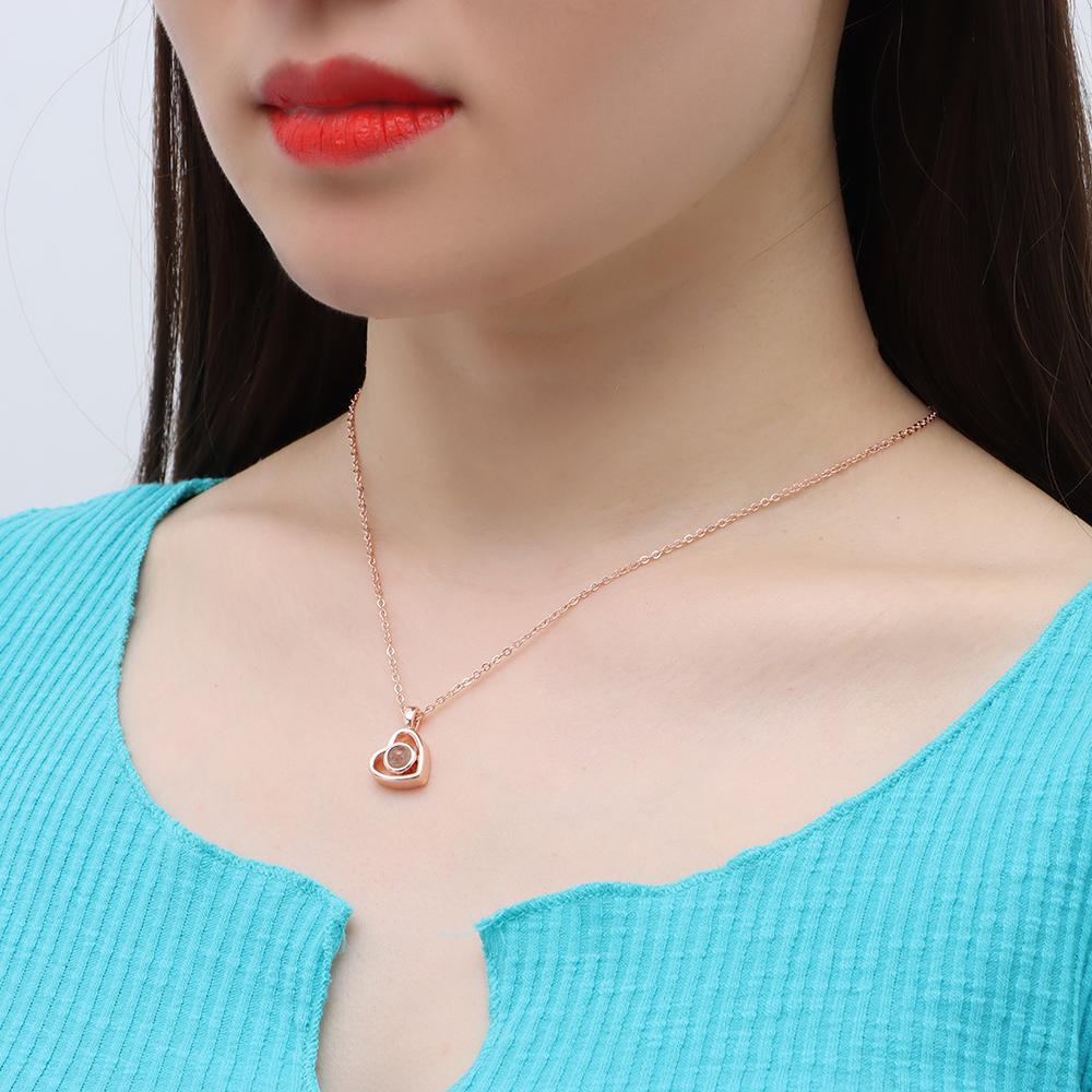 Preva Projection Necklace Gift Kalung Klavikula Hari Valentine Stainless Steel