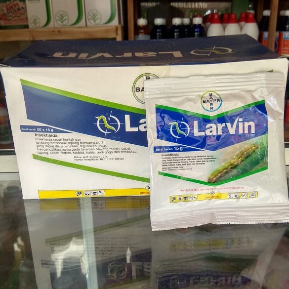 Larvin 75 WP Insektisida Kemasan 15gr/Insektisida Larvin 75 WP Kemasan 15 gr/Obat Pembasmi Hama