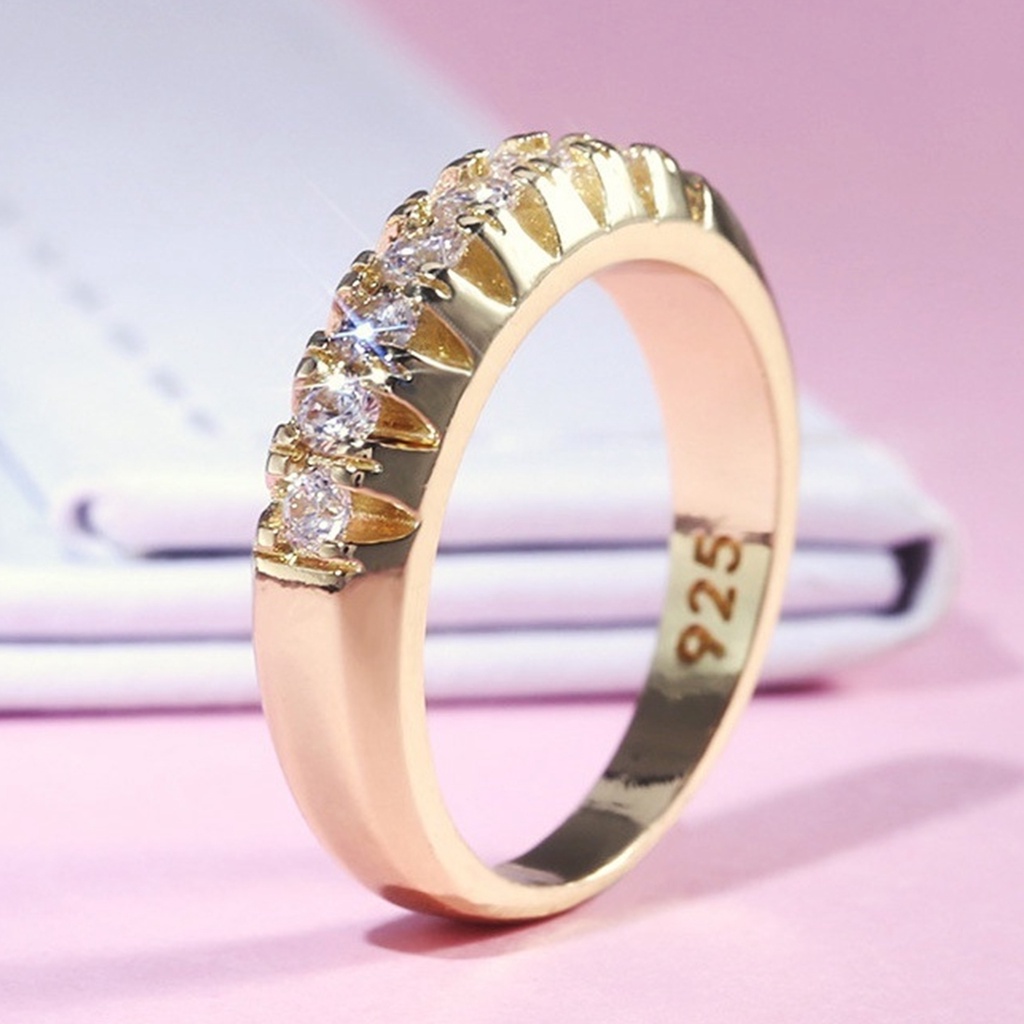 Hu Hu Hu Hu Hu Alat Bantu Pasang Kacamata♡ Cincin Wanita Bahan Alloy Bentuk Geometri Untuk Pernikahan