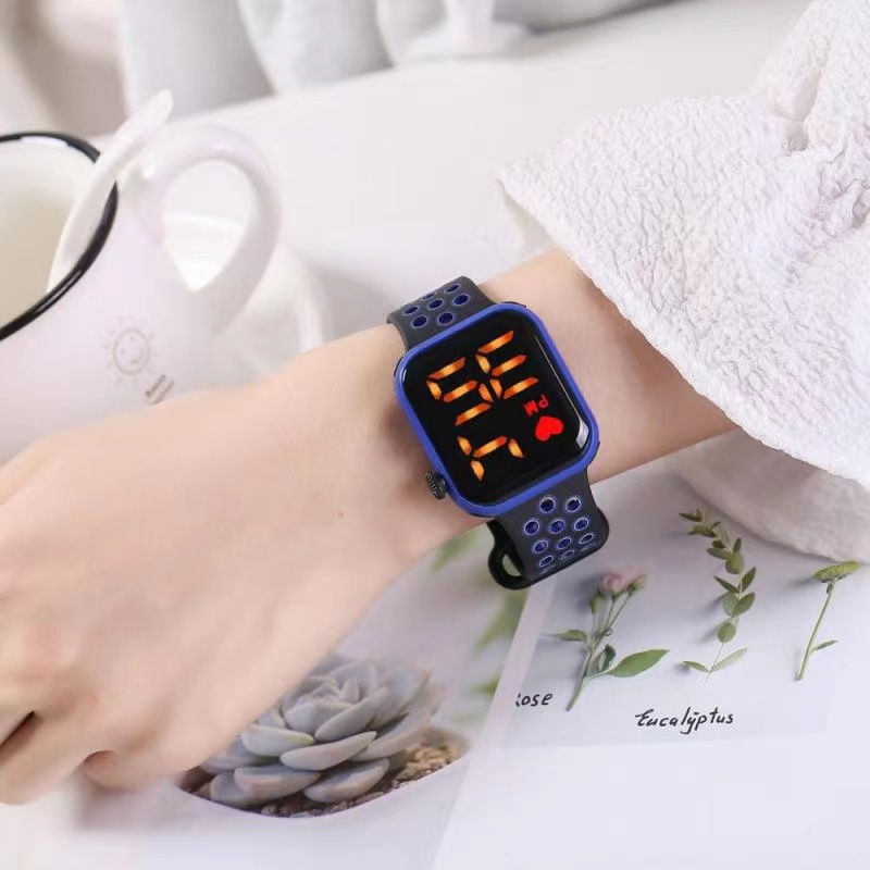 COD✅ Jam Tangan Digital Wanita Pria  Rubber Electronic Fashion Watch LED Import Baru   S1169