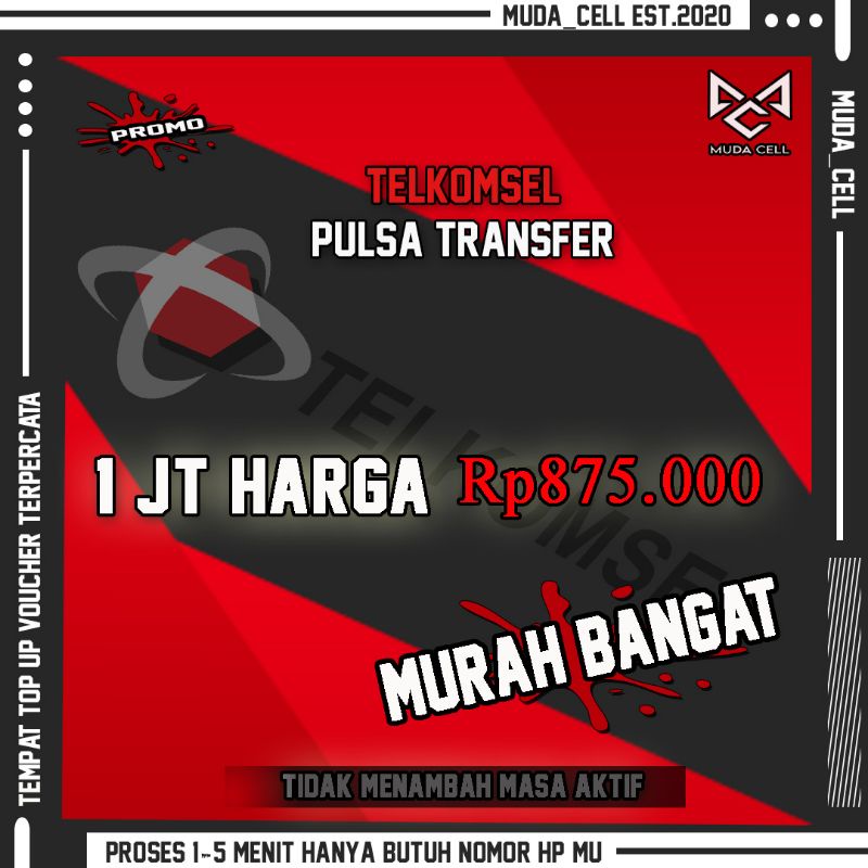 1Jt PULSA TRANSFER TELKOMSEL MURAH HANYA 800-san