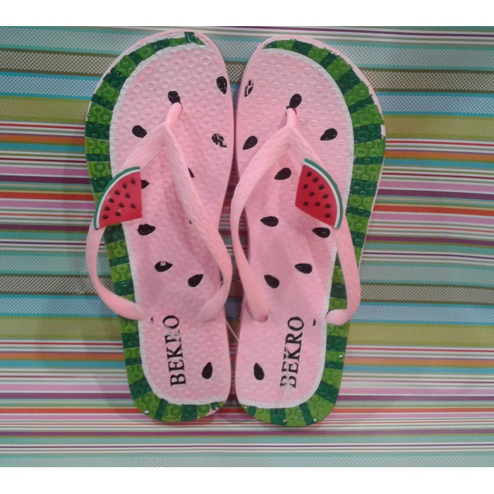 Promo sendal jepit karet wanita dewasa model semangka