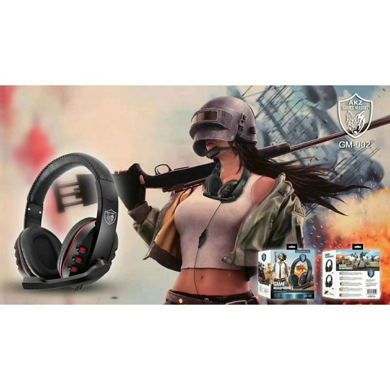 Headset Headphone Handsfree Bando GAME Gaming GM 002 gm002 gm-002