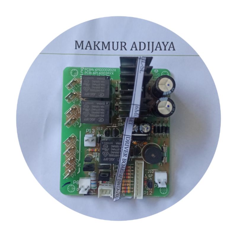 Modul PCB driver dispenser SHARP original galon bawah SWD-70EHL-SL Kode 6M00002D2X