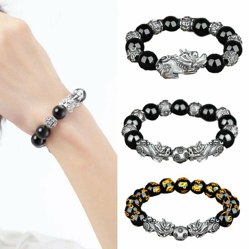 Gelang Manikmanik Batu Obsidian Warna Hitam Untuk Keberuntungan