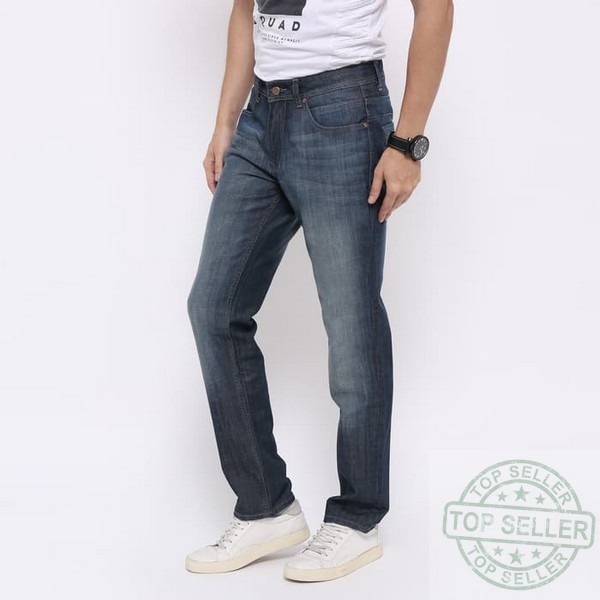 (Celana Murah) Edwin Celana Jeans EDW-2211-560 Regular Fit Pria Panjang Biru - Biru, 31 |DXT