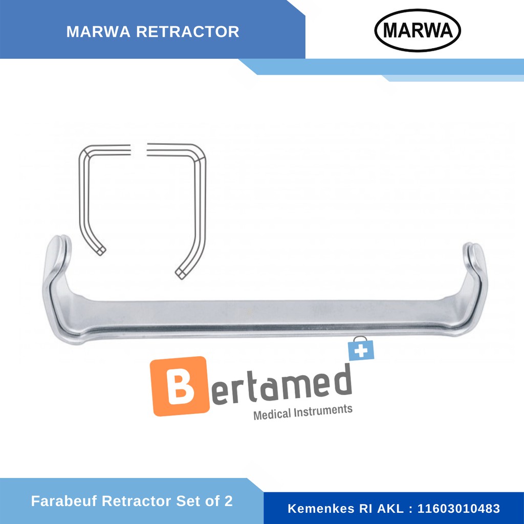 Farabeuf Retractor Set of Fig. 1 and Fig. 2