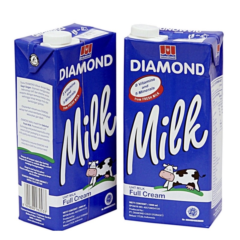 

DIAMOND SUSU UHT FULL CREAM 1 L | DIAMOND SUSU UHT KOTAK BIRU 1 L