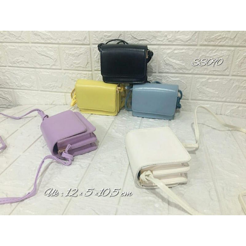 SS090 TAS FASHION SELEMPANG BAHU MINI IMPORT CROSSBODY BAG