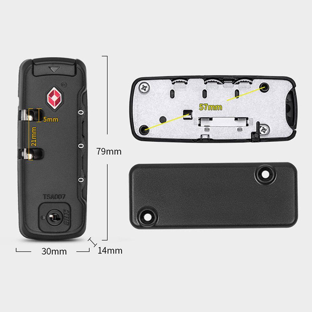 CHOOKYY Tsa Customs Lock Portable Anti-Pencuri Perlindungan Tahan Cuaca Keamanan Aman Code Lock