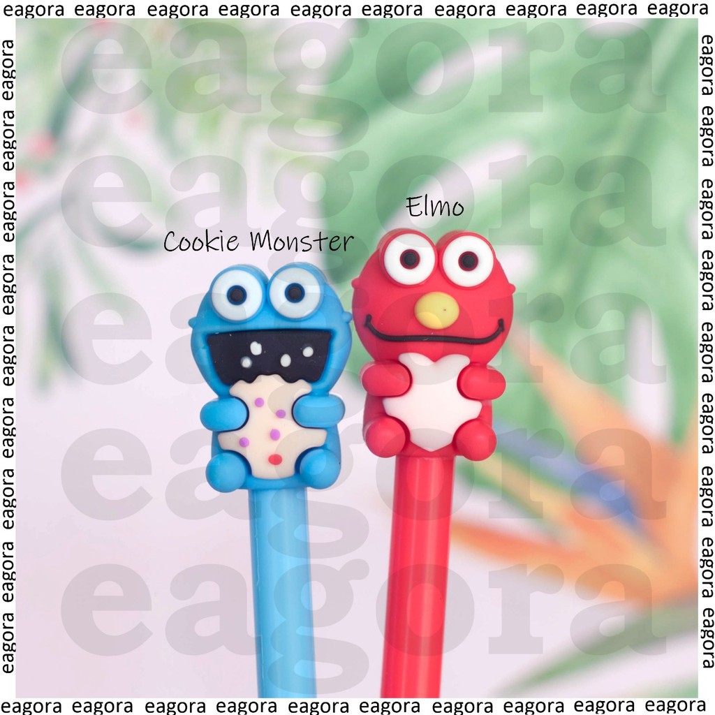 

Pulpen Gel Elmo Cookie Monster Sesame Street Lucu Bolpen Unik