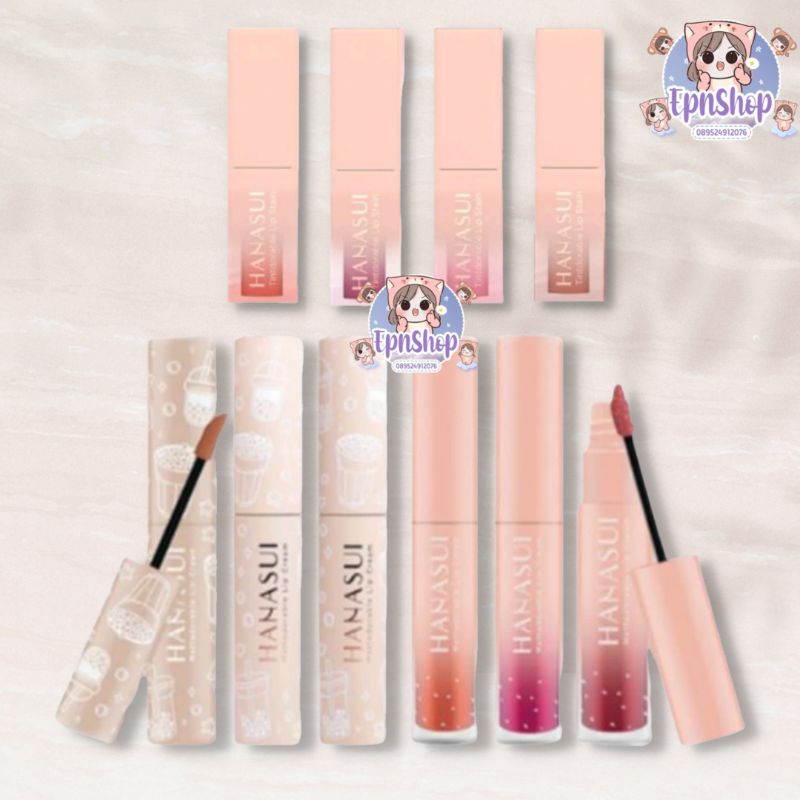 [BPOM] HANASUI MATTEDORABLE LIP CREAM - BOBA EDITION - TINTDORABLE LIP STAIN / HANASUI LIP TINT