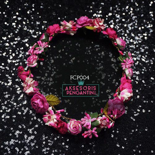[STOK TERBATAS] AKSESORIS RAMBUT WANITA FLOWER CROWN BANDO BUNGA FANTA FCP004