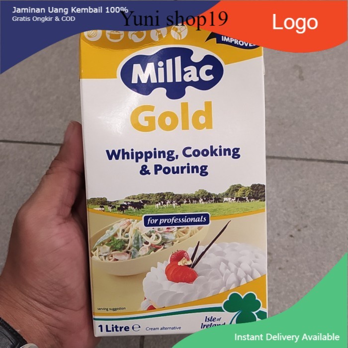 

millac gold whipping cream 1 liter