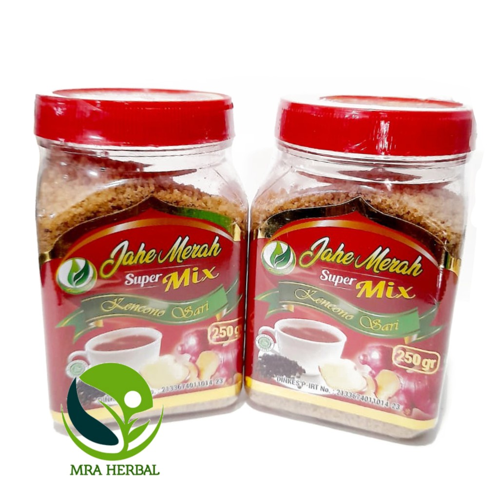 

Jahe Merah Super MIX Kencono Sari 250 gr ORIGINAL