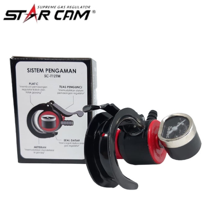 Regulator Gas SC-T12TM TT-202.M - Tekanan Tinggi Meter Star Cam High Pressure