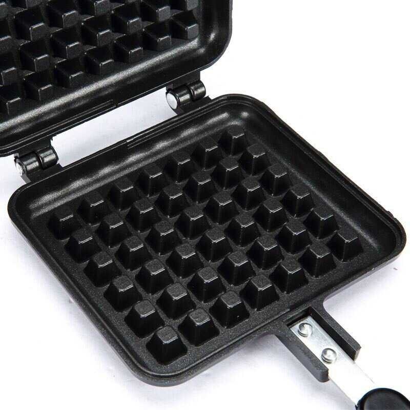 Cetakan Waffle Maker Panci Teflon 2 Sisi Rectangle Shape Dessert Mold