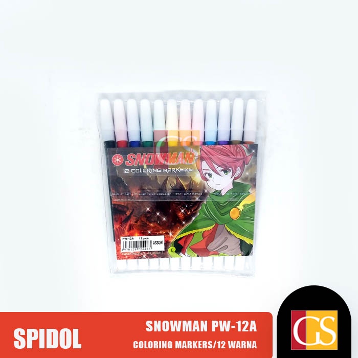 

SPIDOL KECIL SET SNOWMAN 12 WARNA PW12A