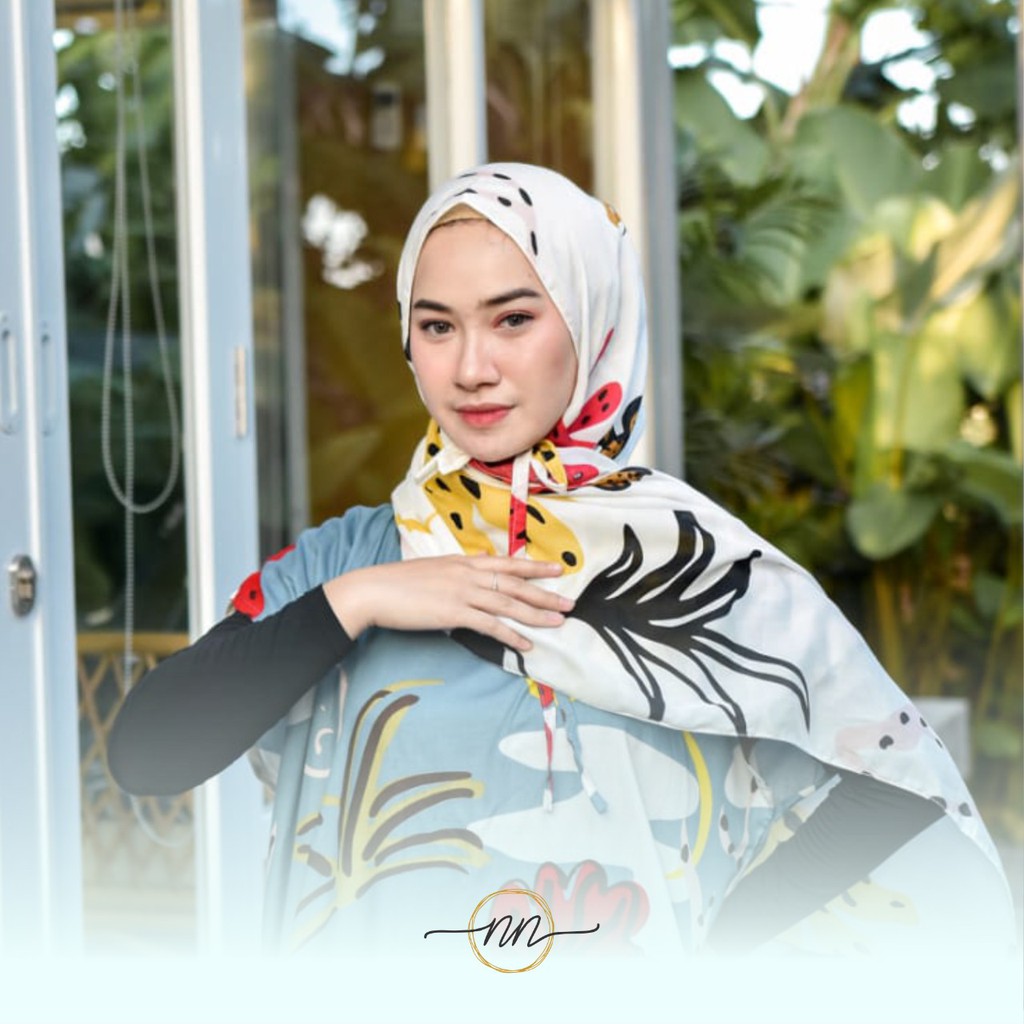 PROMO Diskon Hijab Pashmina Tali Instant Rayon Motif Cantik , Harga grosir Murah Bandung