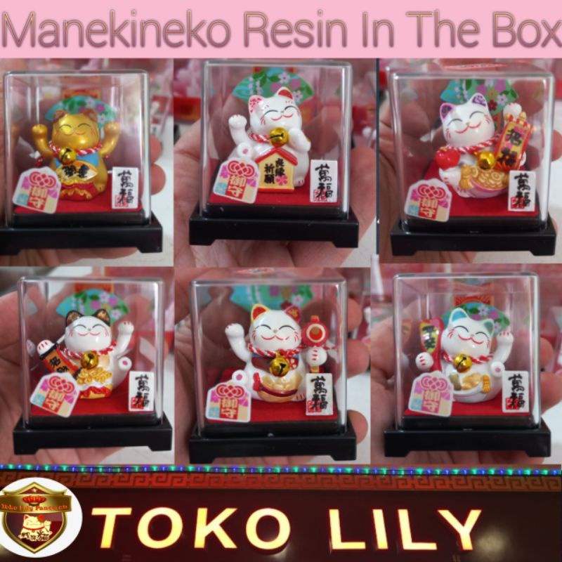 Maneki Neko Box Acrylic / Kucing Hoki Box Acrylic / Fortune Cat Acrylic / Cao Cai Mao