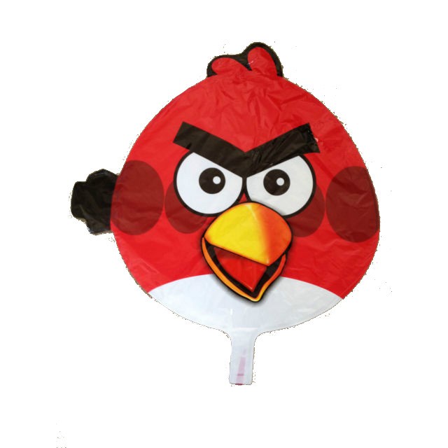 4 BIJI Balon Foil ANGRY BIRD Warna termurah – Balon foil GAS Parasit ANGRY BIRD - BALON PARASIT GAS
