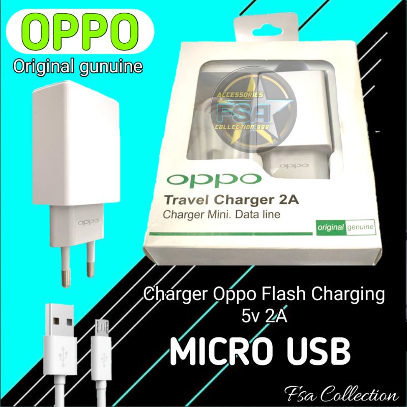 Charger oppo Micro usb 2A oppo A15/A15S A71/A83/A37/A39/NEO 7/NEO 9/A3S/ A5S/F1/F1S/F3/F5/F7/F9