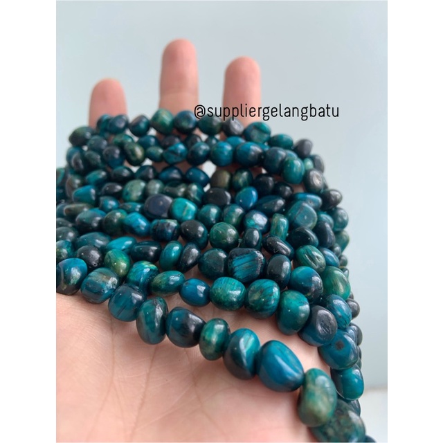 bongkah tiger eye Blue Zircon RARE 6 x 8mm SUPER GRADE biru zirconnia