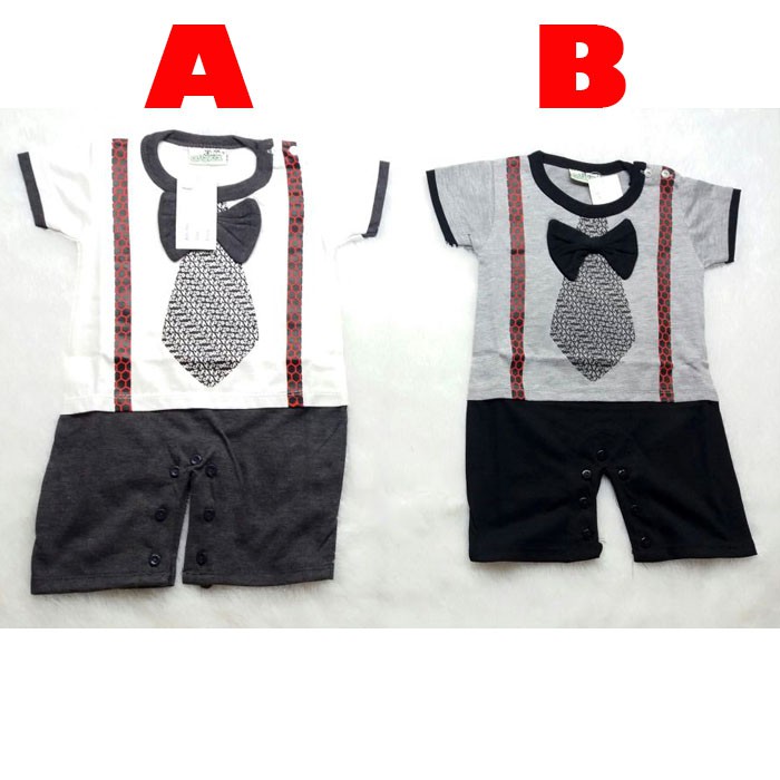 Baju Bayi Laki Laki Ozuka Baby Romper Dasi Bayi KD 003